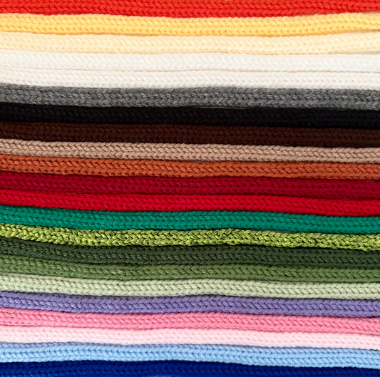 Knitted Acrylic Yarn I-Cord (Tricotin Cord) - By the Yard (36 Inches)