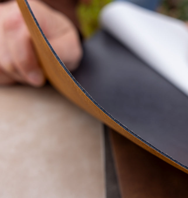 HEAT ACTIVATED ADHESIVE Premium (Thick) Lasered Leatherette Sheets (Earth Tones Collection) - 12" x 24”