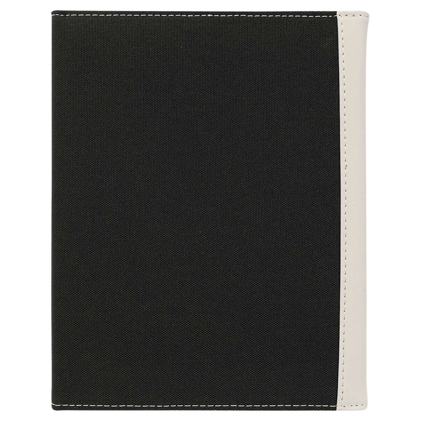 Laserable Leatherette Canvas Portfolios with Notepad