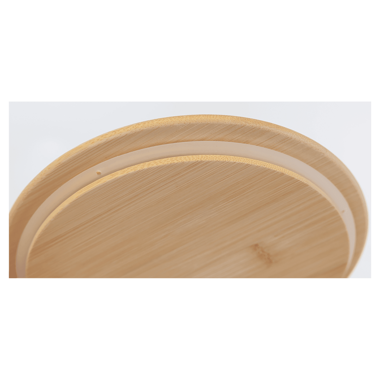 Square Glass Container with Bamboo Lid -18oz
