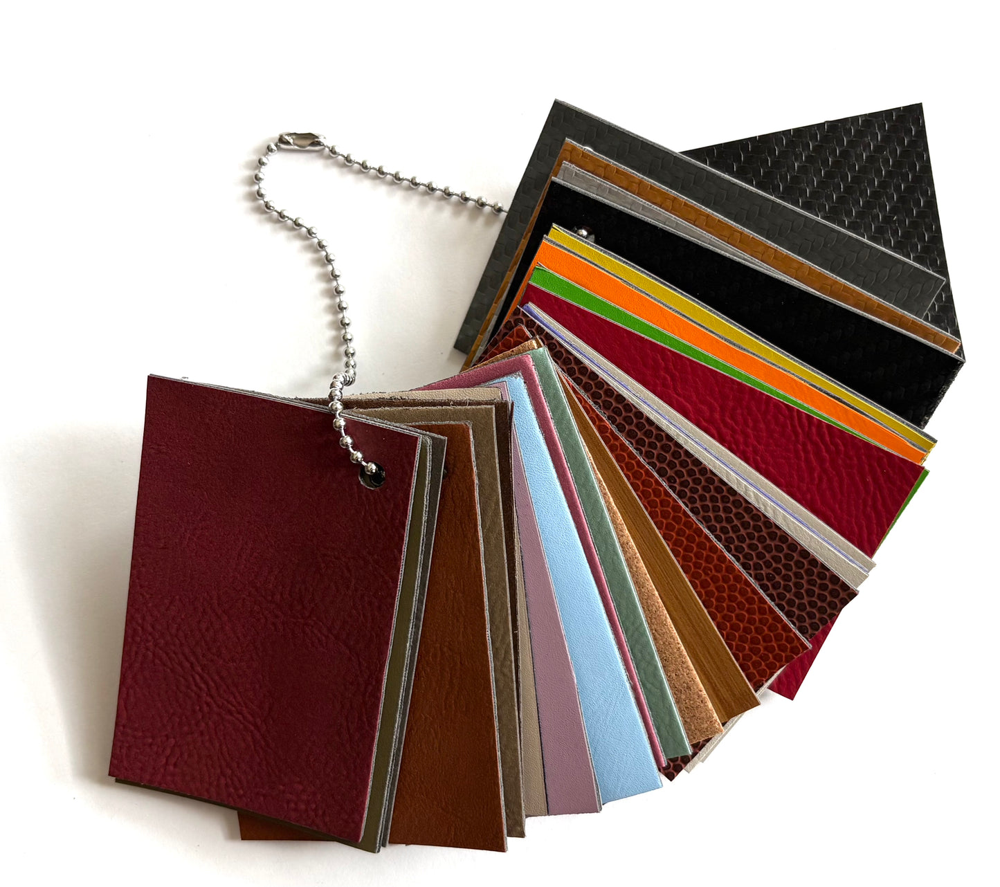 Laserable Leatherette Sample Swatch Set - 33 Colours