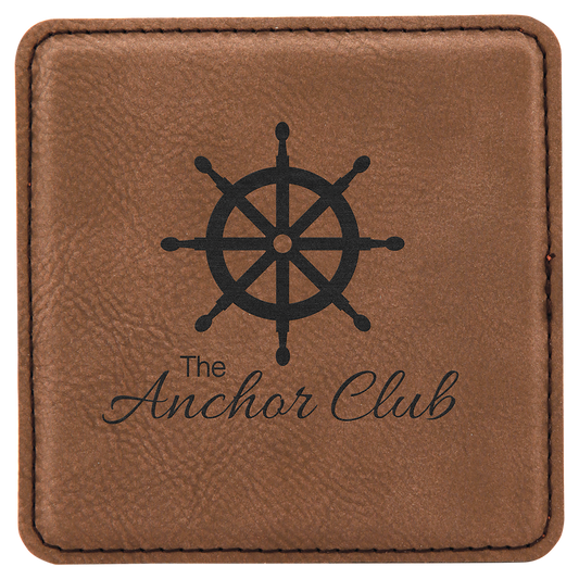 Leatherette Coasters - 6pc Sets (Square)