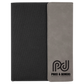 Laserable Leatherette Canvas Portfolios with Notepad