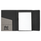 Laserable Leatherette Canvas Portfolios with Notepad