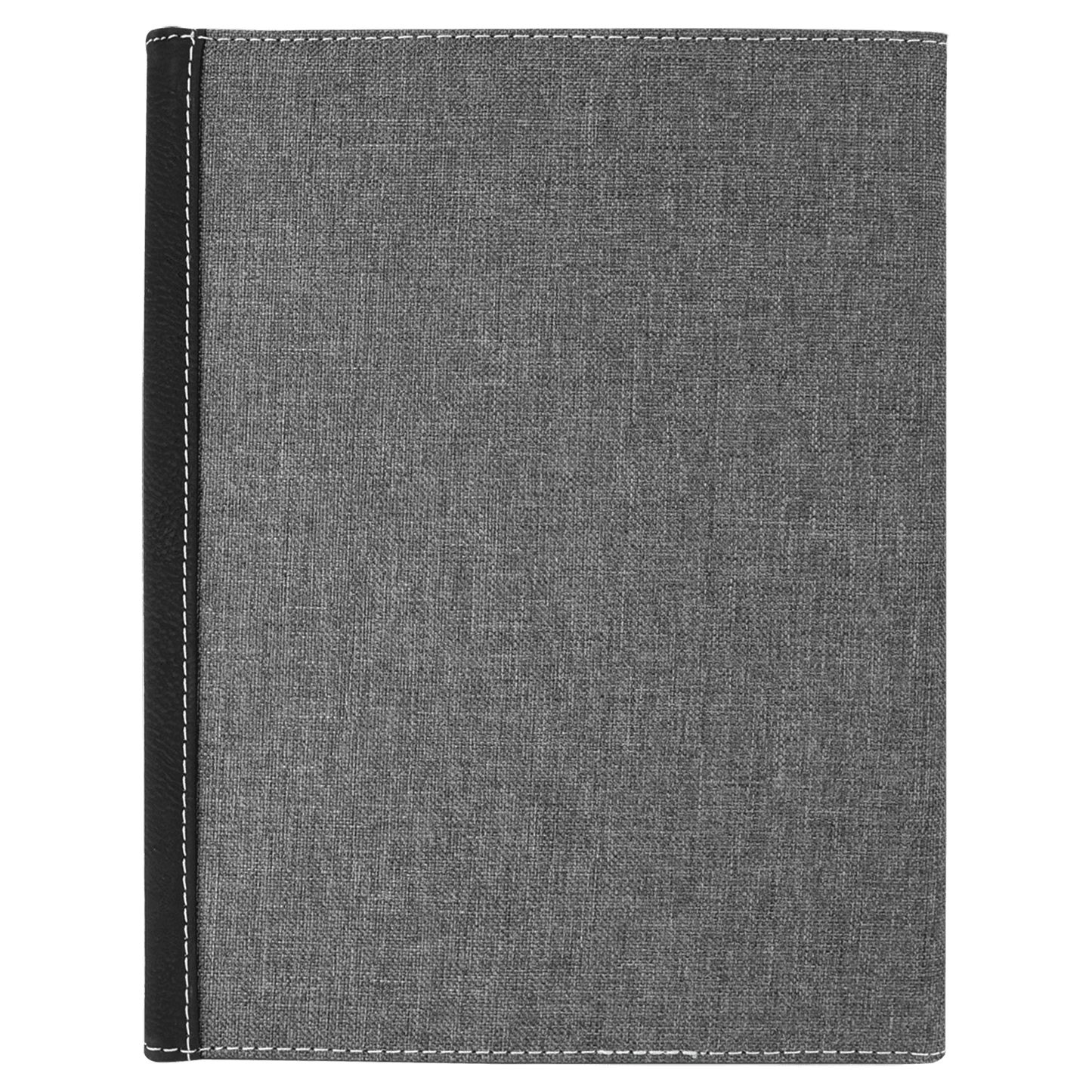 Laserable Leatherette Canvas Portfolios with Notepad