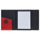 Laserable Leatherette Canvas Portfolios with Notepad
