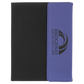 Laserable Leatherette Canvas Portfolios with Notepad
