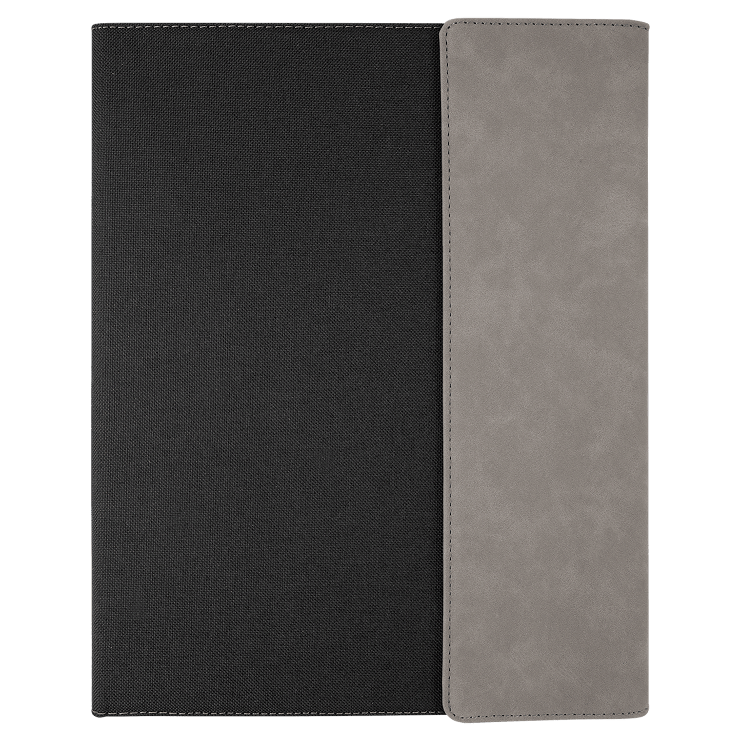 Laserable Leatherette Canvas Portfolios with Notepad