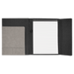 Laserable Leatherette Canvas Portfolios with Notepad