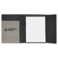 Laserable Leatherette Canvas Portfolios with Notepad