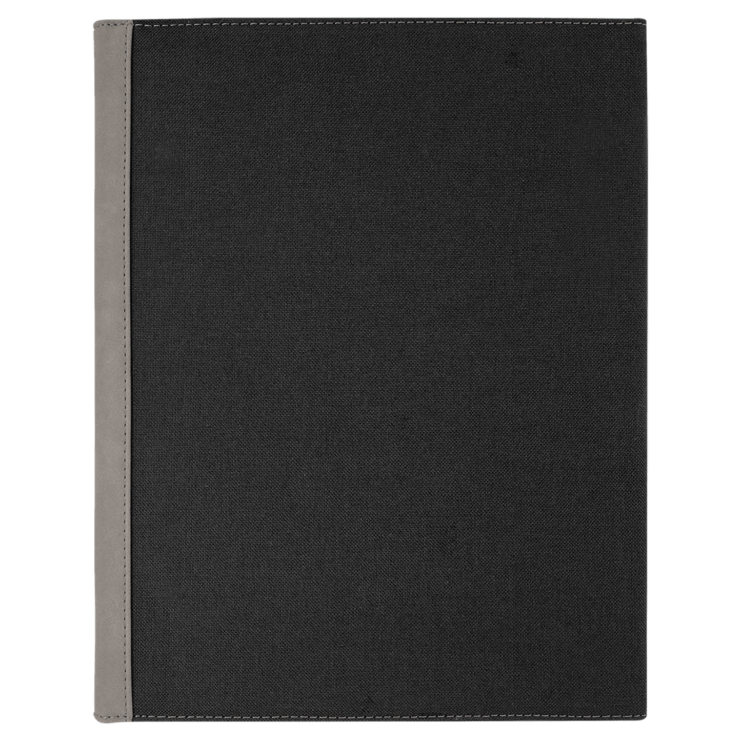 Laserable Leatherette Canvas Portfolios with Notepad