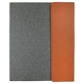 Laserable Leatherette Canvas Portfolios with Notepad