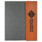 Laserable Leatherette Canvas Portfolios with Notepad