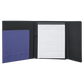 Laserable Leatherette Canvas Portfolios with Notepad