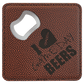 Leatherette Coasters (Square) with Bottle Opener - 6pc Sets