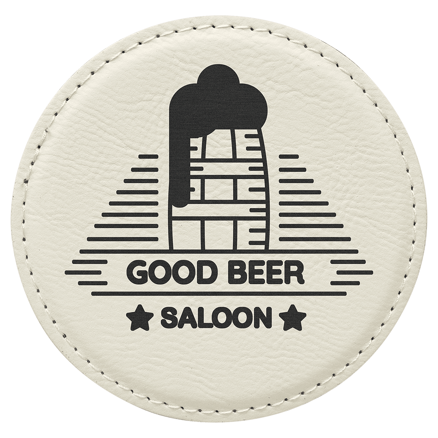 Leatherette Coasters - 6pc Sets (Round)