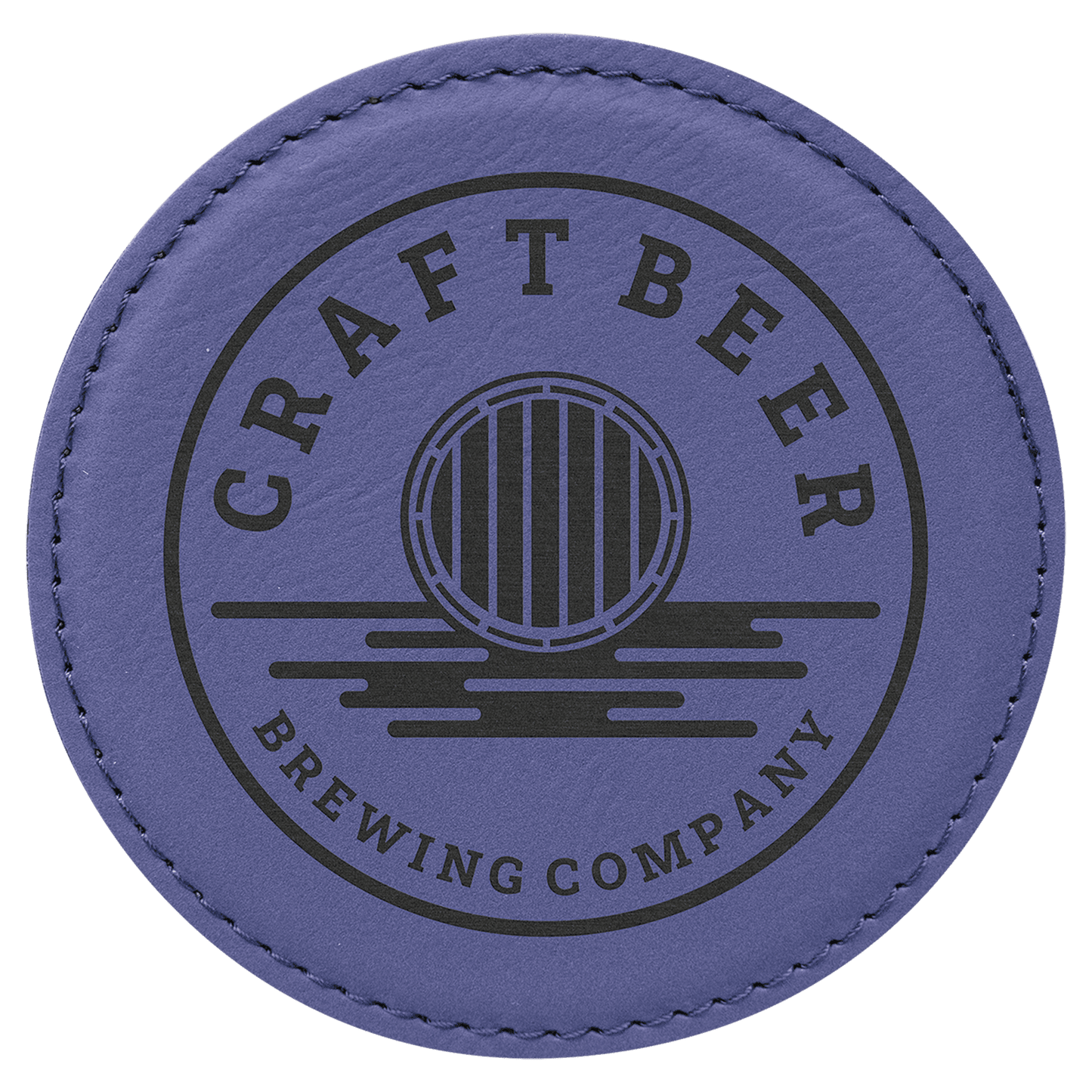 Leatherette Coasters - 6pc Sets (Round)