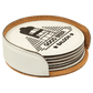 Leatherette Coasters - 6pc Sets (Round)