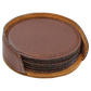 Leatherette Coasters - 6pc Sets (Round)
