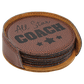 Leatherette Coasters - 6pc Sets (Round)