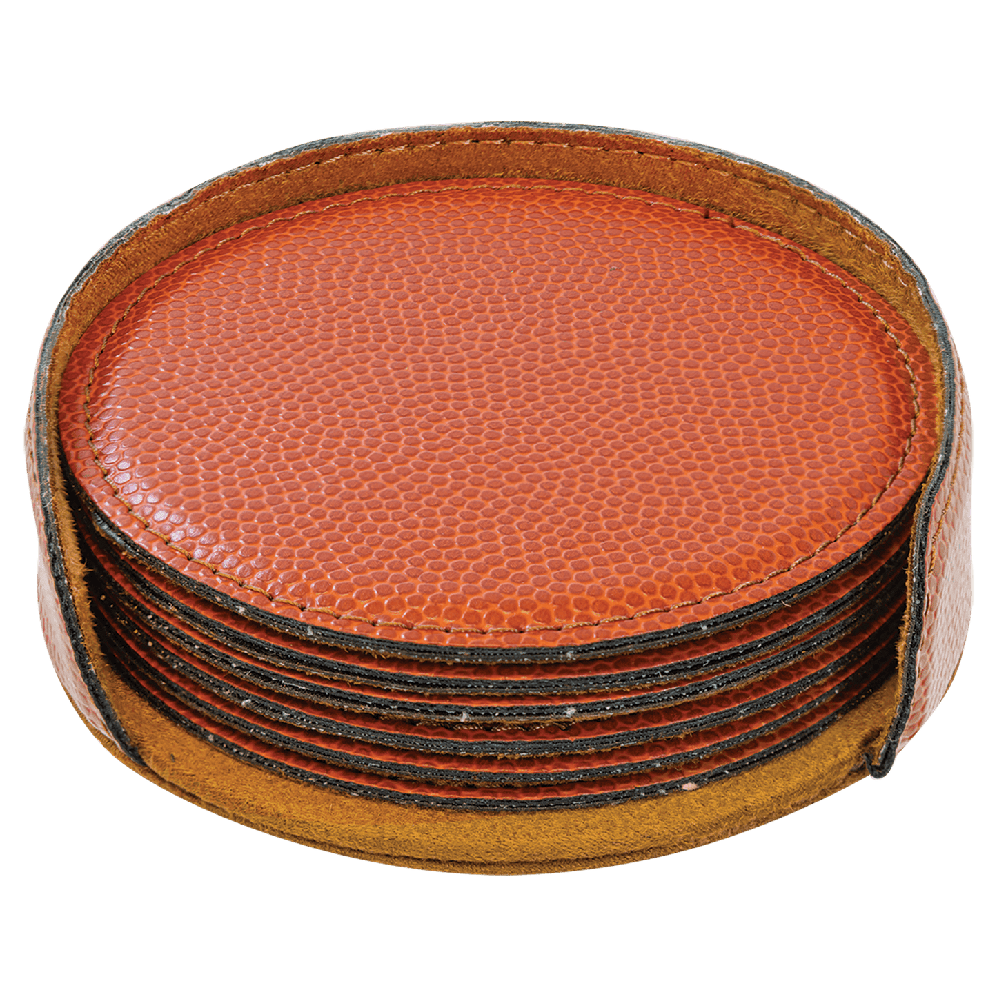 Leatherette Coasters - 6pc Sets (Round)