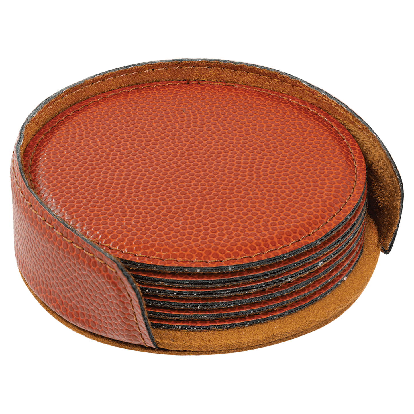 Leatherette Coasters - 6pc Sets (Round)