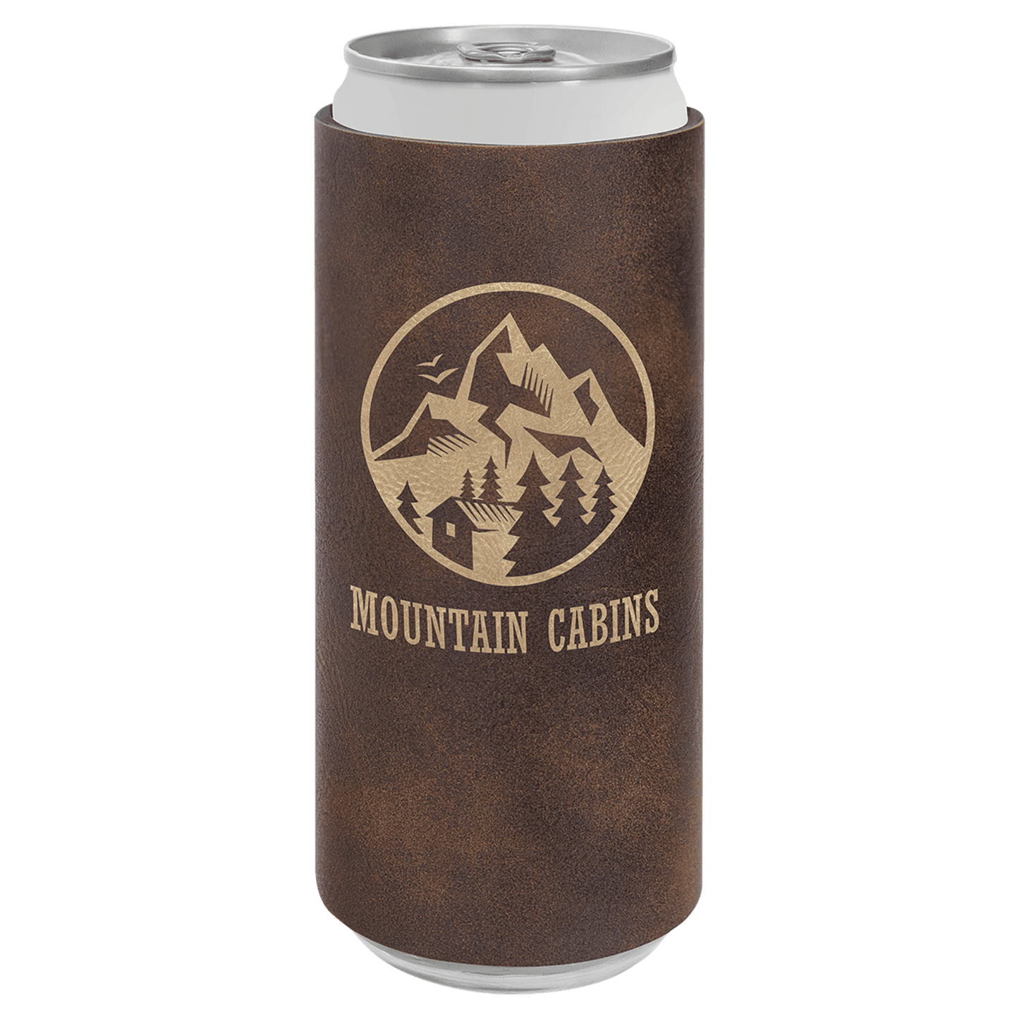 Laserable Leatherette Beverage Holders - Slim