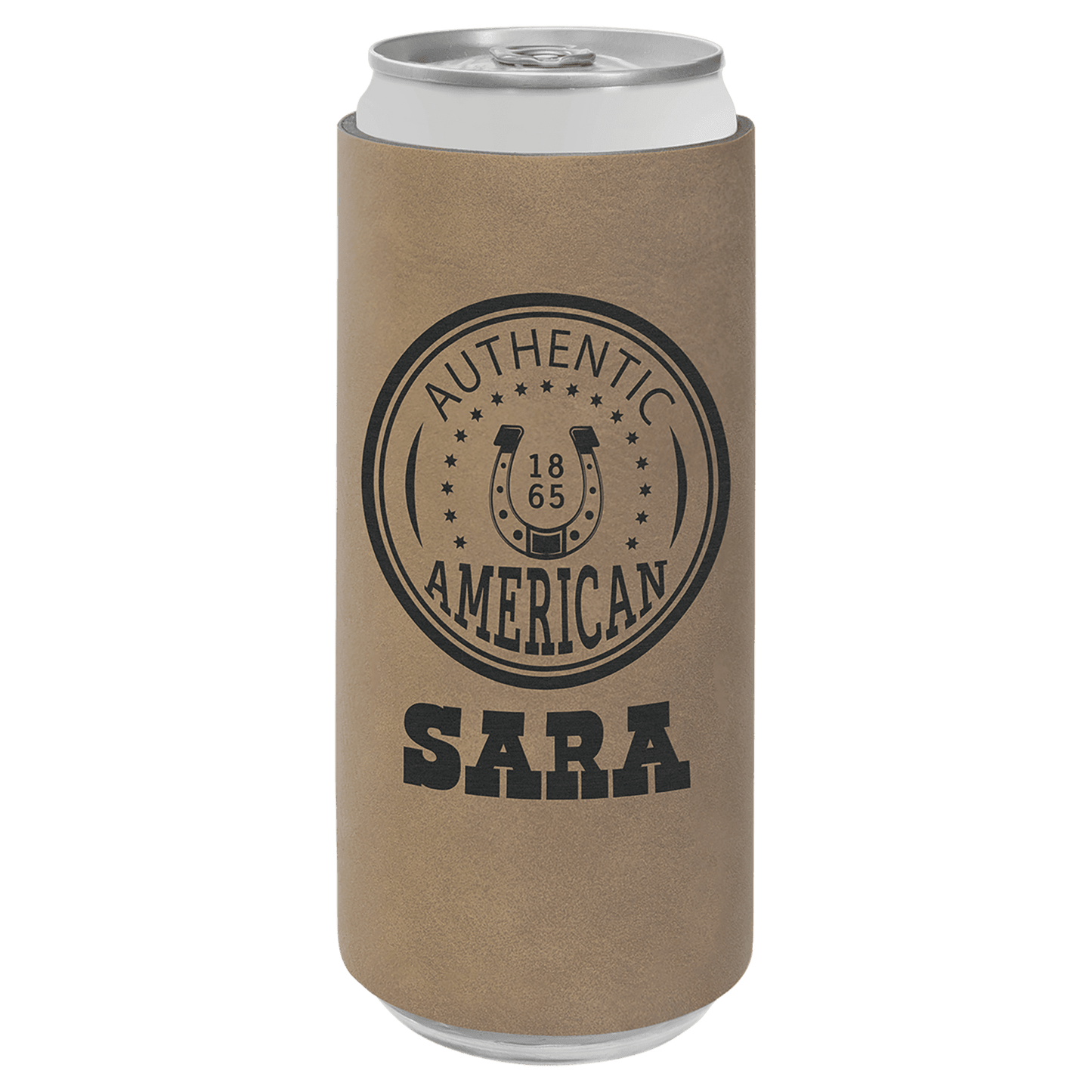 Laserable Leatherette Beverage Holders - Slim