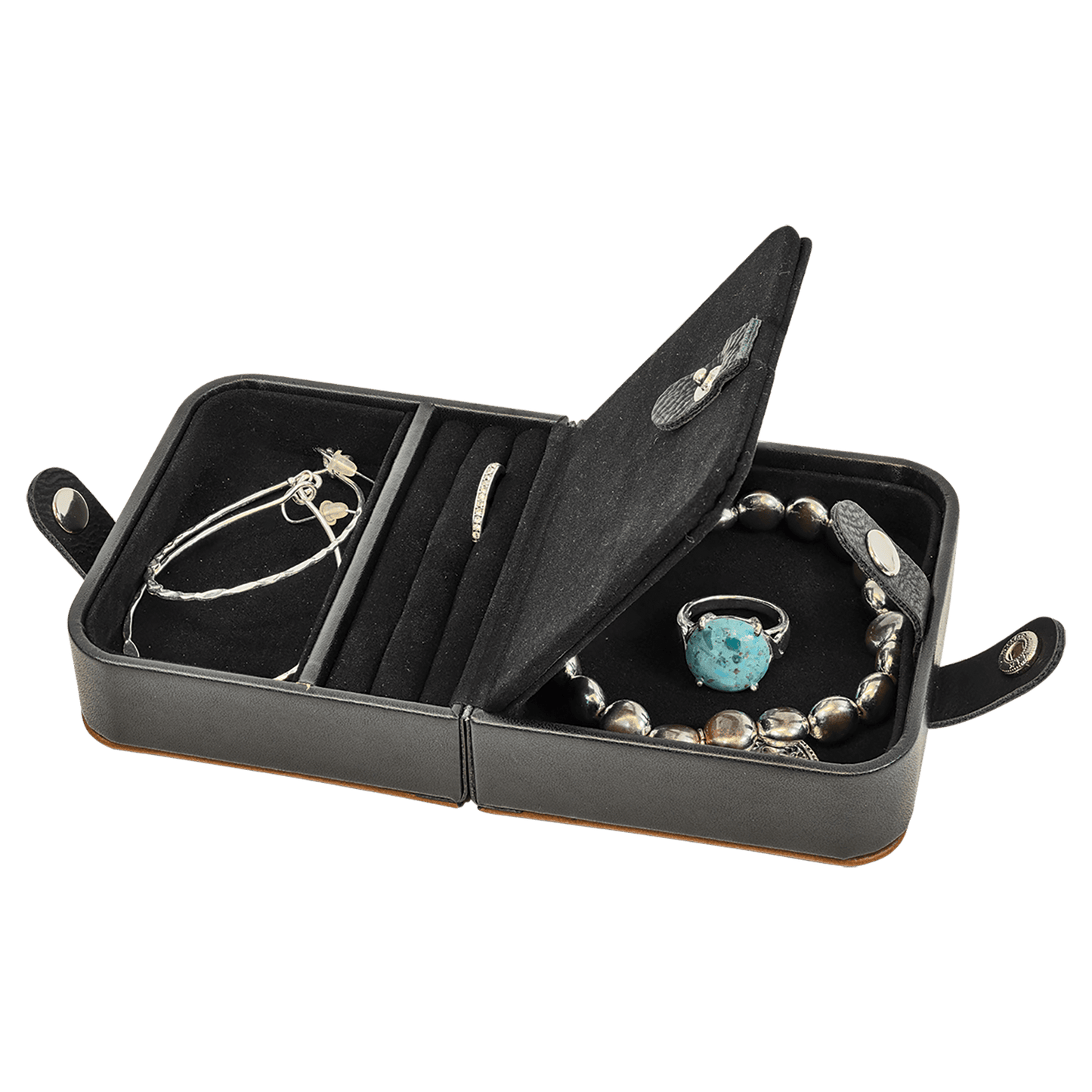 Leatherette Jewelry Box - 7 1/2" X 4 1/2"