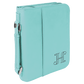 Laserable Leatherette Book/Bible Cover with Handle & Zipper - 6 3/4" x 9 1/4"