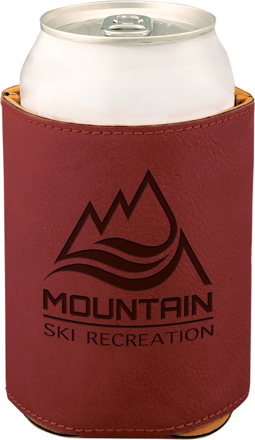 Laserable Leatherette Beverage Holders