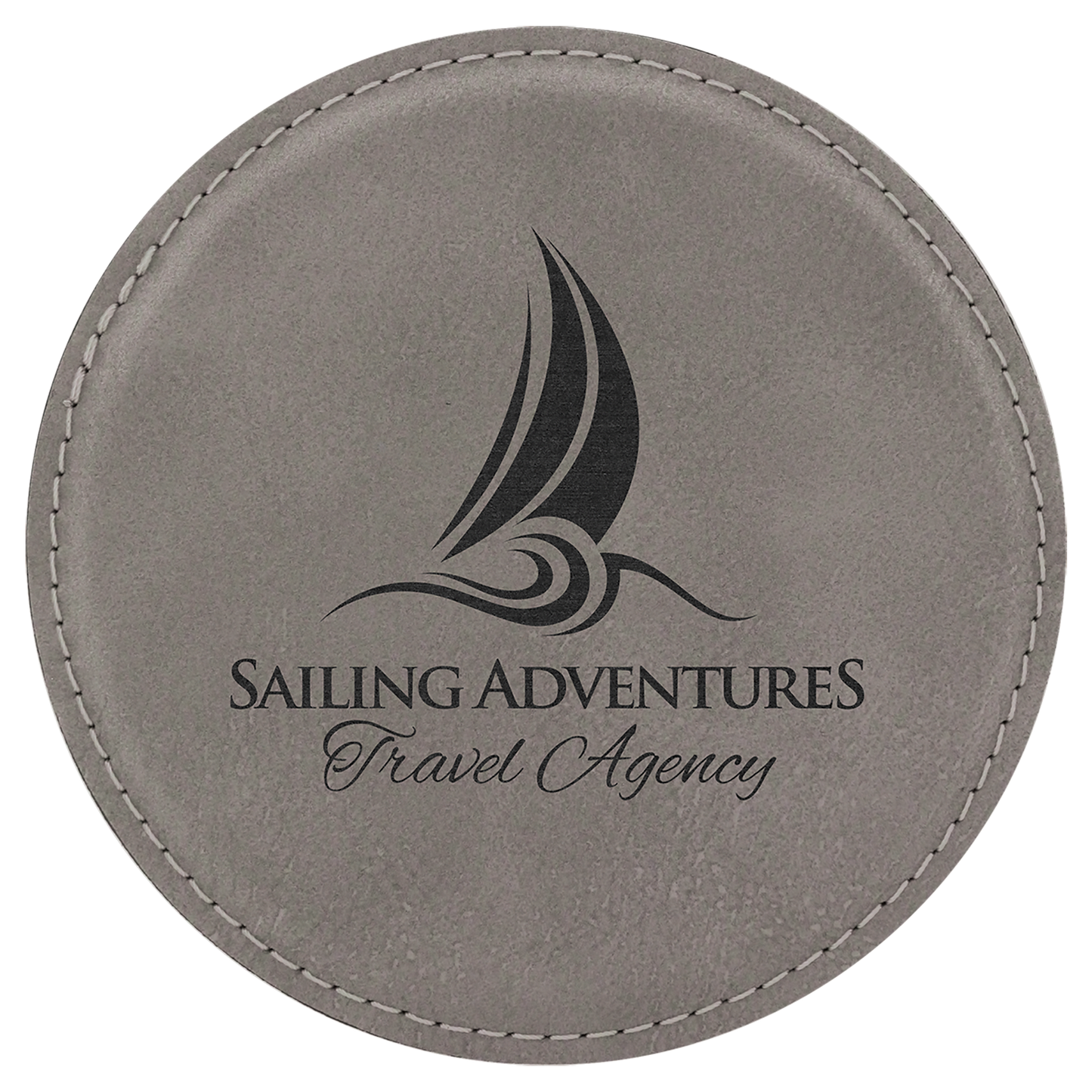 Leatherette Coasters - 6pc Sets (Round)