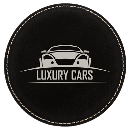 Leatherette Coasters - 6pc Sets (Round)