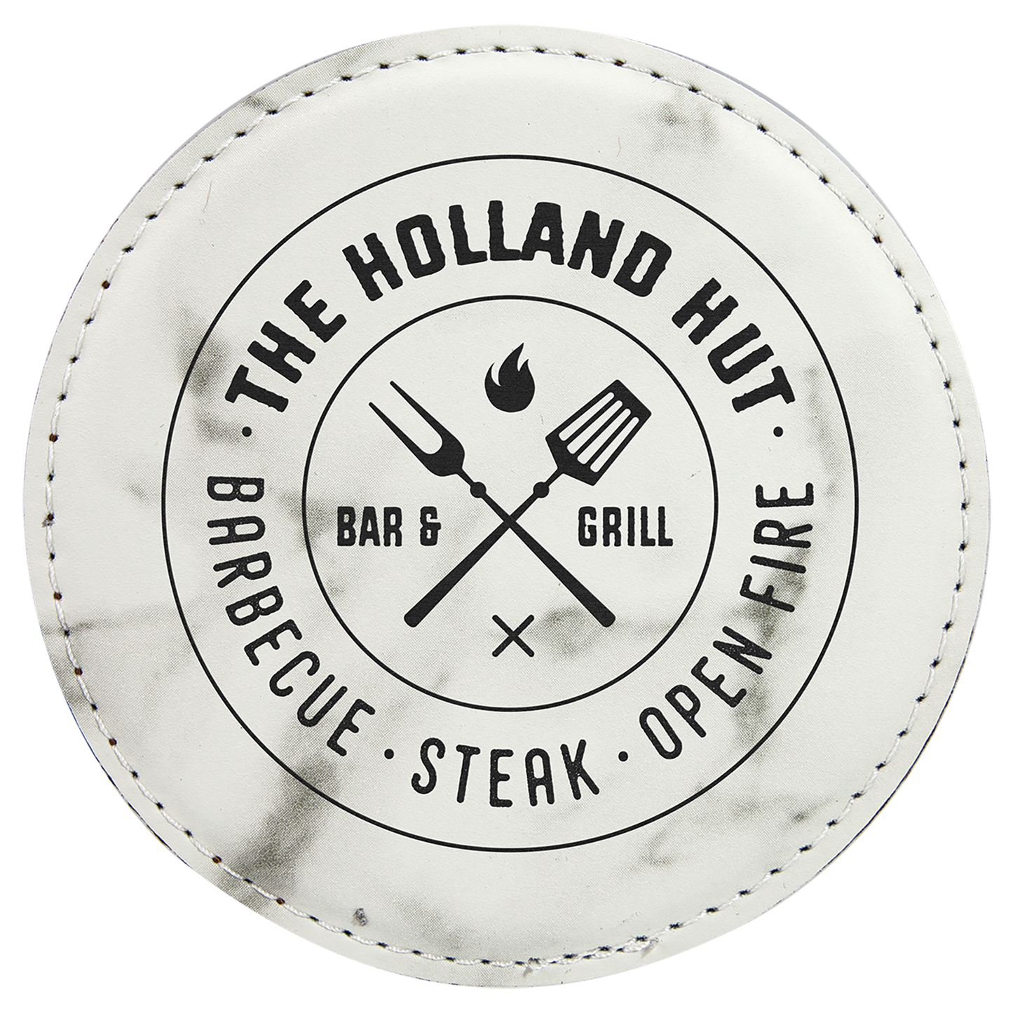 Leatherette Coasters - 6pc Sets (Round)