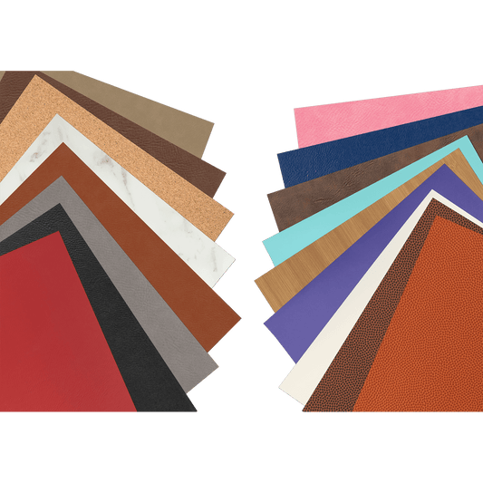 (New Product) HEAT ACTIVATED ADHESIVE Leatherette Sheets (Single & Bundle Packs) - 12" x 24"