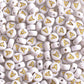 Acrylic Letter Beads - White/Gold Letters & Hearts