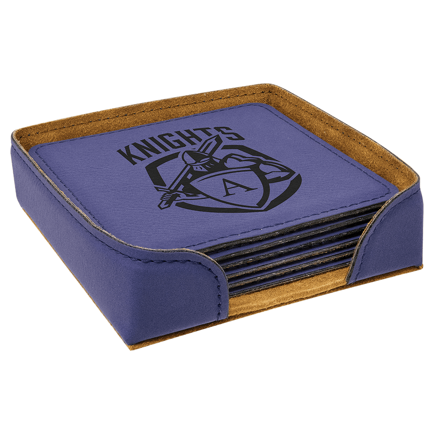 Leatherette Coasters - 6pc Sets (Square)