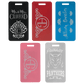 Anodized Aluminum Luggage Tags - 3 7/8" x 2"