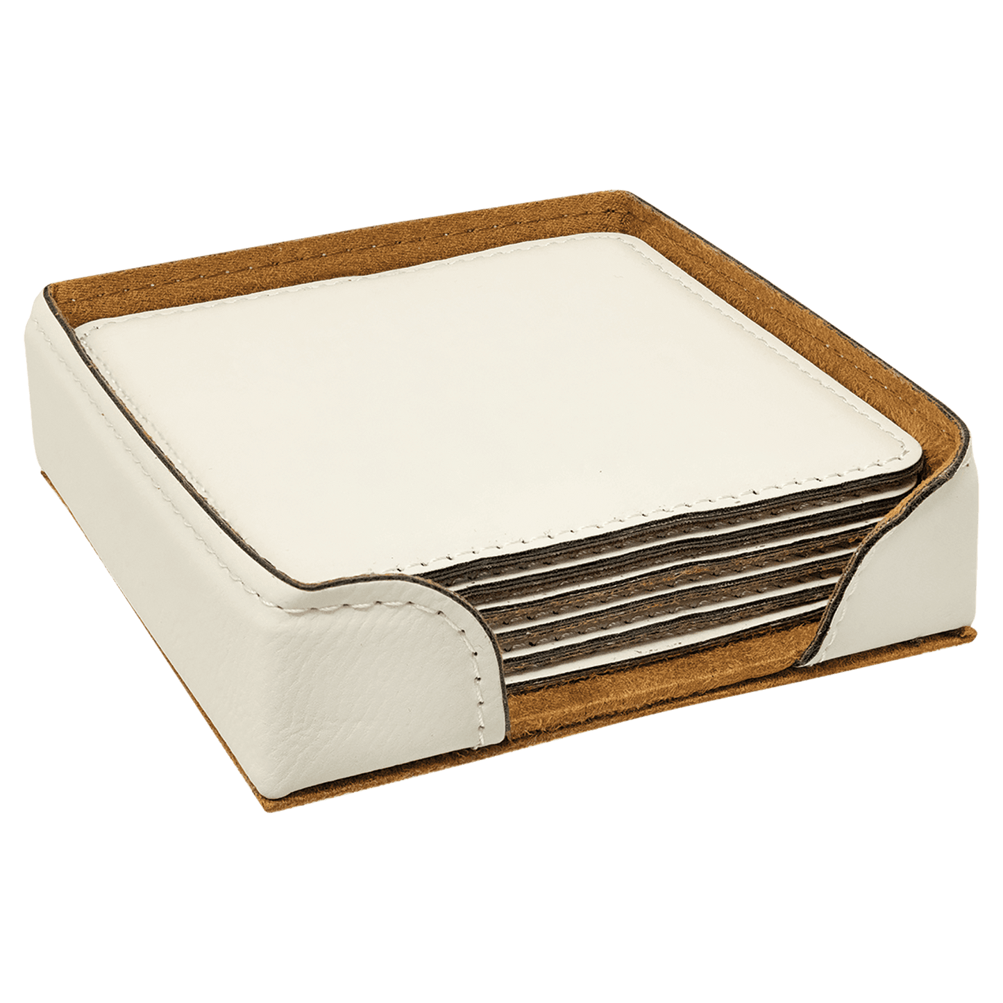 Leatherette Coasters - 6pc Sets (Square)